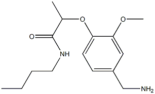 2-[4-(aminomethyl)-2-methoxyphenoxy]-N-butylpropanamide Structure