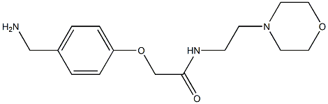 2-[4-(aminomethyl)phenoxy]-N-(2-morpholin-4-ylethyl)acetamide