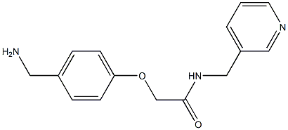 2-[4-(aminomethyl)phenoxy]-N-(pyridin-3-ylmethyl)acetamide