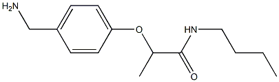 2-[4-(aminomethyl)phenoxy]-N-butylpropanamide Structure