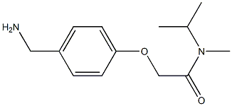 2-[4-(aminomethyl)phenoxy]-N-isopropyl-N-methylacetamide Struktur