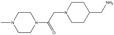 2-[4-(aminomethyl)piperidin-1-yl]-1-(4-methylpiperazin-1-yl)ethan-1-one