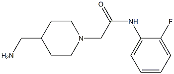 2-[4-(aminomethyl)piperidin-1-yl]-N-(2-fluorophenyl)acetamide