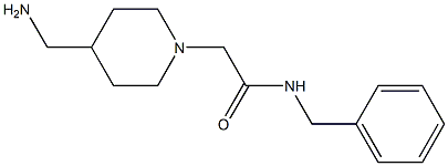 2-[4-(aminomethyl)piperidin-1-yl]-N-benzylacetamide Struktur