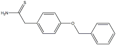 2-[4-(benzyloxy)phenyl]ethanethioamide 化学構造式