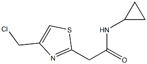 2-[4-(chloromethyl)-1,3-thiazol-2-yl]-N-cyclopropylacetamide Structure