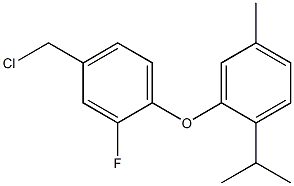  2-[4-(chloromethyl)-2-fluorophenoxy]-4-methyl-1-(propan-2-yl)benzene