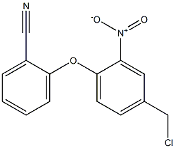 2-[4-(chloromethyl)-2-nitrophenoxy]benzonitrile Structure