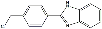 2-[4-(chloromethyl)phenyl]-1H-1,3-benzodiazole Structure