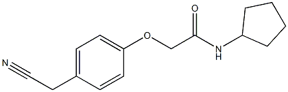 2-[4-(cyanomethyl)phenoxy]-N-cyclopentylacetamide|