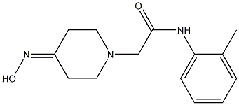 2-[4-(hydroxyimino)piperidin-1-yl]-N-(2-methylphenyl)acetamide 结构式