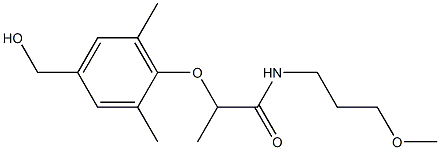  2-[4-(hydroxymethyl)-2,6-dimethylphenoxy]-N-(3-methoxypropyl)propanamide