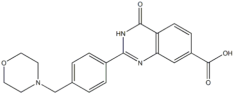 2-[4-(morpholin-4-ylmethyl)phenyl]-4-oxo-3,4-dihydroquinazoline-7-carboxylic acid|