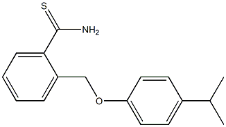 2-[4-(propan-2-yl)phenoxymethyl]benzene-1-carbothioamide Structure