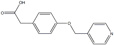 2-[4-(pyridin-4-ylmethoxy)phenyl]acetic acid 化学構造式