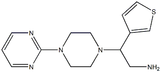 2-[4-(pyrimidin-2-yl)piperazin-1-yl]-2-(thiophen-3-yl)ethan-1-amine Structure