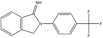2-[4-(trifluoromethyl)phenyl]-2,3-dihydro-1H-isoindol-1-imine Struktur