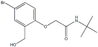 2-[4-bromo-2-(hydroxymethyl)phenoxy]-N-tert-butylacetamide Structure