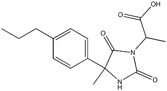 2-[4-methyl-2,5-dioxo-4-(4-propylphenyl)imidazolidin-1-yl]propanoic acid