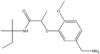 2-[5-(aminomethyl)-2-methoxyphenoxy]-N-(2-methylbutan-2-yl)propanamide