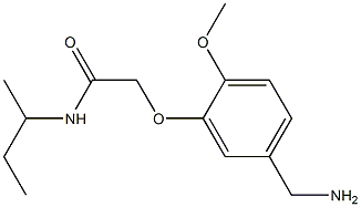 2-[5-(aminomethyl)-2-methoxyphenoxy]-N-(butan-2-yl)acetamide Structure