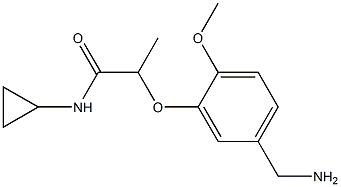 2-[5-(aminomethyl)-2-methoxyphenoxy]-N-cyclopropylpropanamide