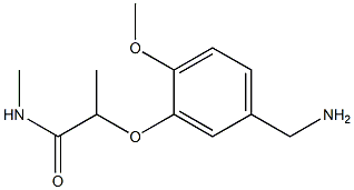 2-[5-(aminomethyl)-2-methoxyphenoxy]-N-methylpropanamide Structure