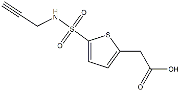 2-[5-(prop-2-yn-1-ylsulfamoyl)thiophen-2-yl]acetic acid Structure