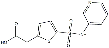 2-[5-(pyridin-3-ylsulfamoyl)thiophen-2-yl]acetic acid 结构式
