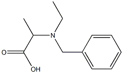 2-[benzyl(ethyl)amino]propanoic acid 结构式