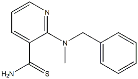 2-[benzyl(methyl)amino]pyridine-3-carbothioamide,,结构式