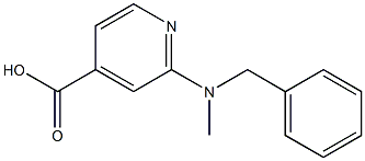 2-[benzyl(methyl)amino]pyridine-4-carboxylic acid Structure