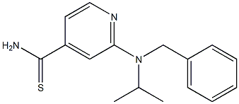 2-[benzyl(propan-2-yl)amino]pyridine-4-carbothioamide Structure