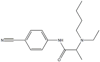2-[butyl(ethyl)amino]-N-(4-cyanophenyl)propanamide