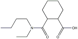 2-[butyl(ethyl)carbamoyl]cyclohexane-1-carboxylic acid Struktur