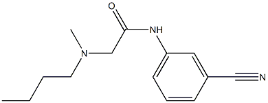 2-[butyl(methyl)amino]-N-(3-cyanophenyl)acetamide Struktur