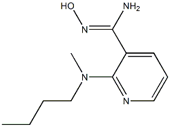 2-[butyl(methyl)amino]-N'-hydroxypyridine-3-carboximidamide Structure