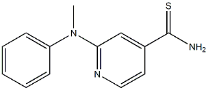 2-[methyl(phenyl)amino]pyridine-4-carbothioamide Struktur