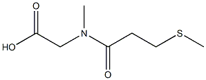 2-[N-methyl-3-(methylsulfanyl)propanamido]acetic acid Structure