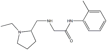 2-{[(1-ethylpyrrolidin-2-yl)methyl]amino}-N-(2-methylphenyl)acetamide Structure