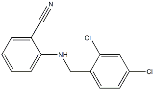 2-{[(2,4-dichlorophenyl)methyl]amino}benzonitrile 结构式