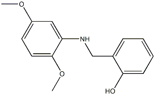 2-{[(2,5-dimethoxyphenyl)amino]methyl}phenol 化学構造式