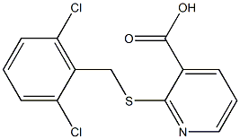 2-{[(2,6-dichlorophenyl)methyl]sulfanyl}pyridine-3-carboxylic acid Structure