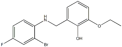 2-{[(2-bromo-4-fluorophenyl)amino]methyl}-6-ethoxyphenol