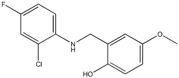 2-{[(2-chloro-4-fluorophenyl)amino]methyl}-4-methoxyphenol Structure