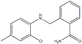 2-{[(2-chloro-4-methylphenyl)amino]methyl}benzamide,,结构式