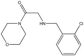 2-{[(2-chlorophenyl)methyl]amino}-1-(morpholin-4-yl)ethan-1-one Struktur