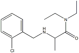 2-{[(2-chlorophenyl)methyl]amino}-N,N-diethylpropanamide Structure