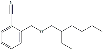 2-{[(2-ethylhexyl)oxy]methyl}benzonitrile,,结构式