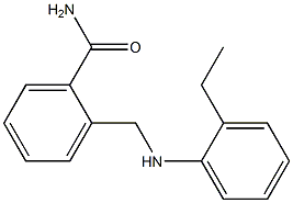 2-{[(2-ethylphenyl)amino]methyl}benzamide,,结构式